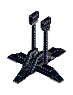 Soporte de Exhibición V-19 Torrent Starfighter Toqusdy - Elevador Negro 2