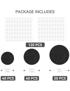 100PCS Bases Redondas Plástico Negro TITAWU 25mm 32mm 40mm 2