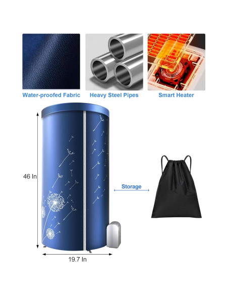 Secadora de Ropa Portátil KASYDoFF V5 1000W 12.7kg Azul