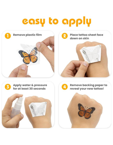 Set de 50 Tatuajes Temporales PJ Masks para Niños