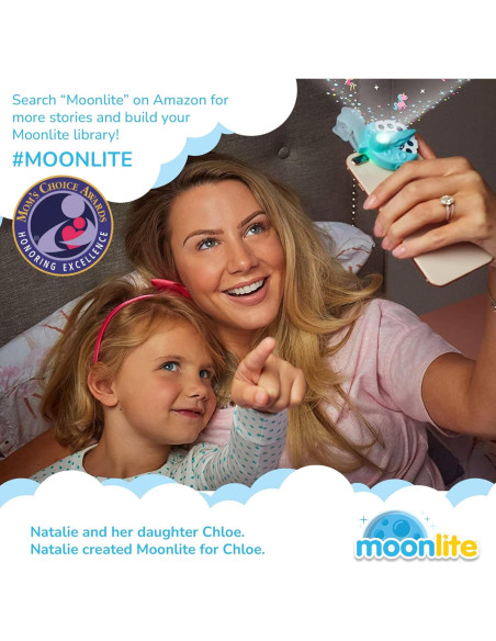 Moonlite Hora de Cuentos Raya - Proyector de Historias Mágicas