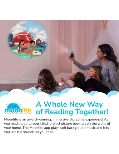 Carretes de Cuentos Moonlite Set 3 Cuentos Moana La Sirenita