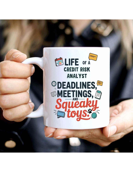 Taza de Café Cerámica 11 oz Genérica Analista de Riesgo