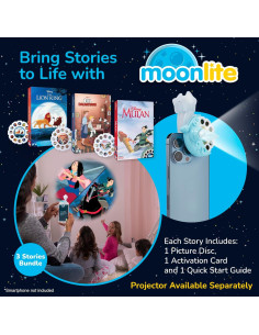Carretes de Cuentos Moonlite - Set de 3 Disney para Niños 2