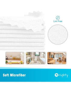 Paños de limpieza Orighty 100 paquetes microfibra 29.2x29.2cm 2