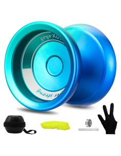 Yoyo Profesional YOYOSTUDIO LS-YOYO-103 Metal Azul Verde