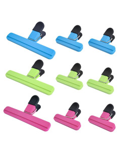 Clips para Bolsas de Comida UNIYO - 9 Pack Fuerte Agarre