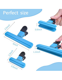 Clips para Bolsas de Comida UNIYO - 9 Pack Fuerte Agarre 2