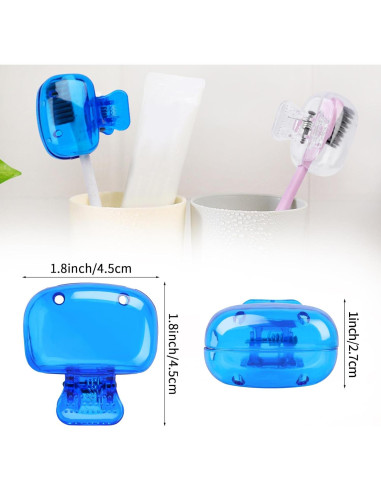 6 Cubiertas de Cepillo de Dientes Waenerec - Viaje y Protección