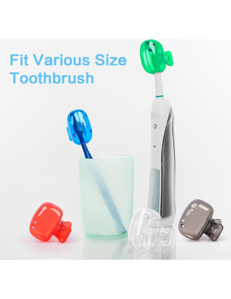 6 Cubiertas de Cepillo de Dientes Waenerec - Viaje y Protección