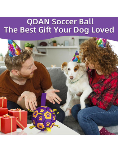 Pelota de Fútbol para Perros QDAN 15.24 cm Duradera