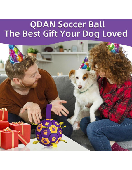 Pelota de Fútbol para Perros QDAN 15.24 cm Duradera