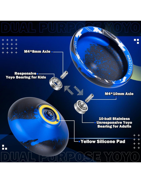 Paquete de 2 Yoyos MAGICYOYO V10 y K1 para Principiantes