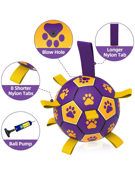 Pelota de Fútbol para Perros QDAN 15.24 cm Duradera