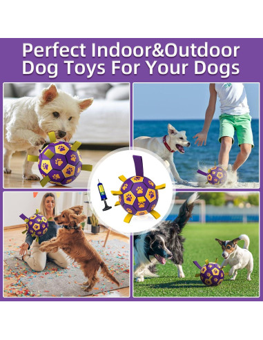 Pelota de Fútbol para Perros QDAN 15.24 cm Duradera