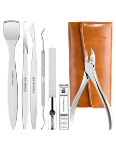 Kit de Pedicura Profesional Famlife 7 Piezas Acero Inoxidable