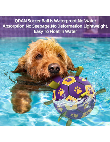 Pelota de Fútbol para Perros QDAN 15.24 cm Duradera