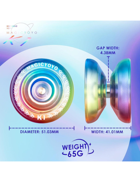 Paquete de 2 Yoyos MAGICYOYO V10 y K1 para Principiantes