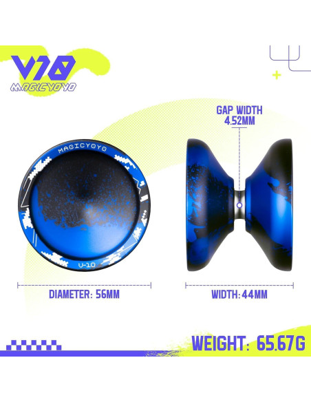 Paquete de 2 Yoyos MAGICYOYO V10 y K1 para Principiantes