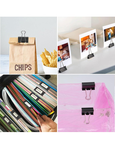 Clips de Encuadernación Medianos Ufmarine 3.18 cm - 40 Pcs