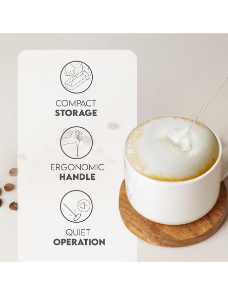 Espumador de Leche Zulay Kitchen FrothMate 800W Plateado