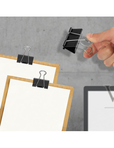 Clips de Encuadernación Medianos Ufmarine 3.18 cm - 40 Pcs