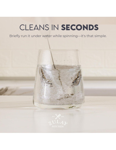 Espumador de Leche Zulay Kitchen FrothMate 800W Plateado