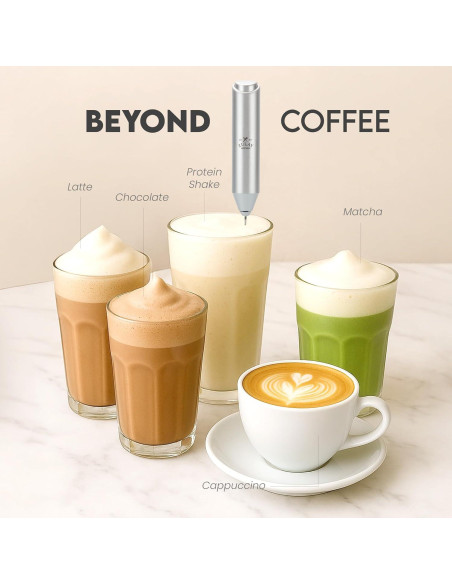 Espumador de Leche Zulay Kitchen FrothMate 800W Plateado