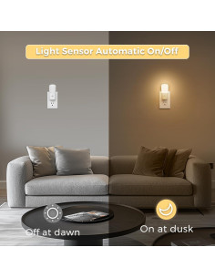 Luz Nocturna Enchufable LOHAS-LED 3000K Regulable 2 Paquete 2