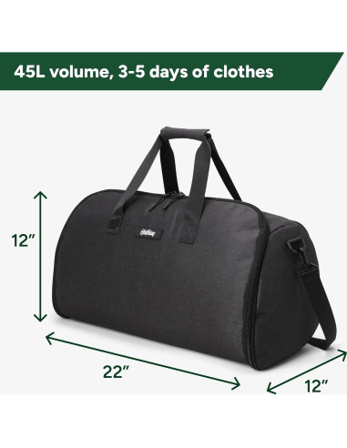 Bolsa de fin de semana Halfday 45L 2-en-1 resistente al agua