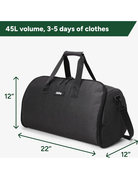 Bolsa de fin de semana Halfday 45L 2-en-1 resistente al agua