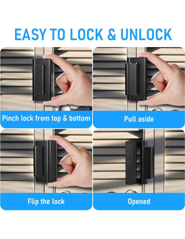 Cerradura de Refuerzo Steinwhale 2Pack Seguridad Niños 3"