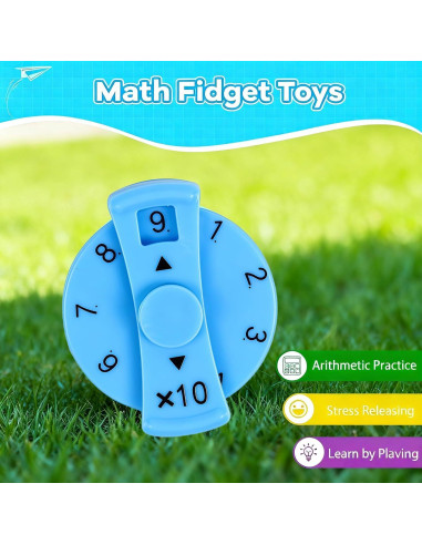 9 Spinners Antiestrés Matemáticos QETRABONE para Aprender
