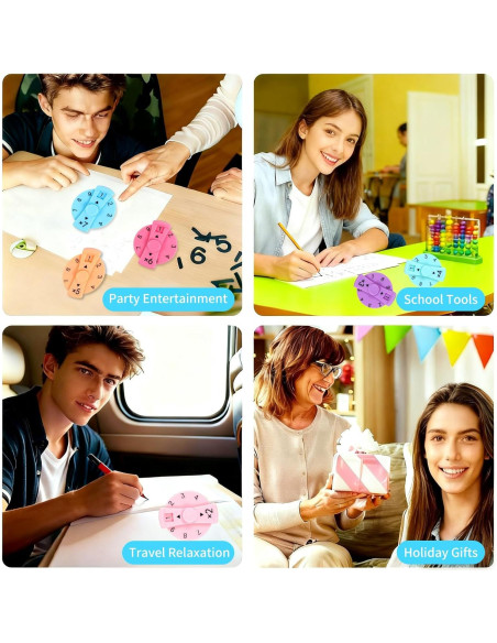 9 Spinners Antiestrés Matemáticos QETRABONE para Aprender