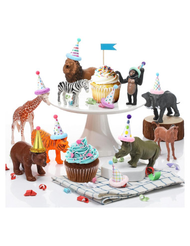 18 Piezas Decoraciones Fiesta Cumpleaños Animales Jungla