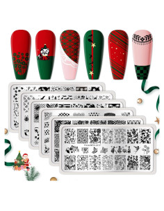 Juego de Placas de Estampado de Uñas Born Pretty - 6 Temas