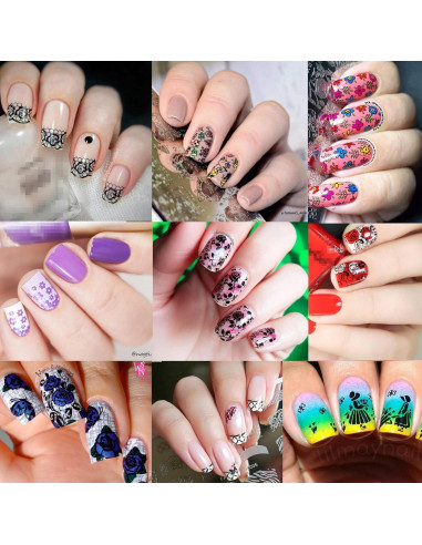 Juego de Placas de Estampado de Uñas Born Pretty - 6 Temas