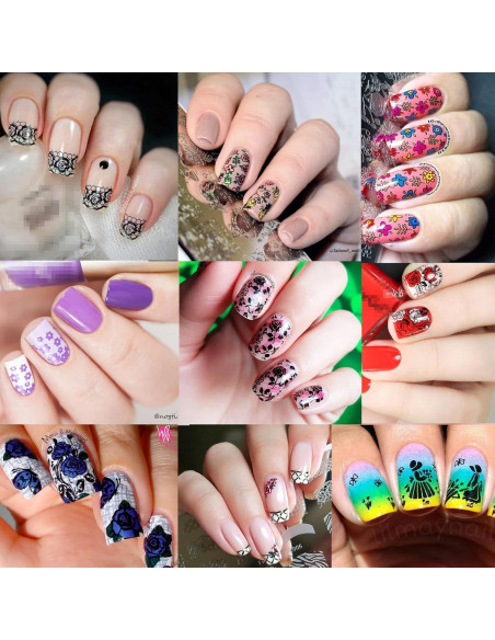 Juego de Placas de Estampado de Uñas Born Pretty - 6 Temas