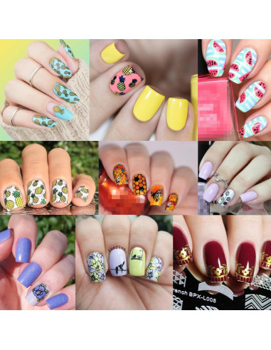 Juego de Placas de Estampado de Uñas Born Pretty - 6 Temas