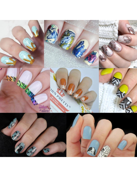 Juego de Placas de Estampado de Uñas Born Pretty - 6 Temas