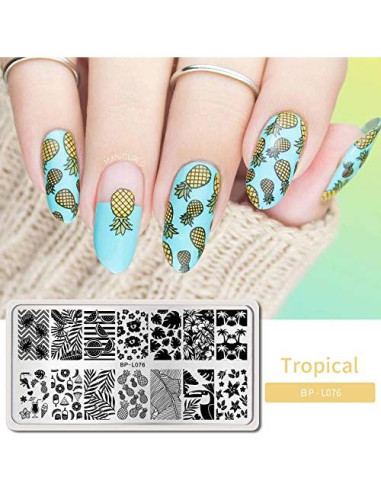 Juego de Placas de Estampado de Uñas Born Pretty - 6 Temas