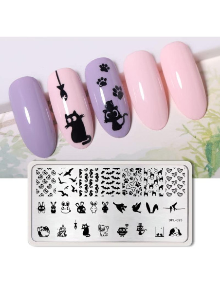 Juego de Placas de Estampado de Uñas Born Pretty - 6 Temas