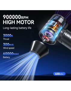 Soplador de Aire Comprimido Eléctrico ZARIMI A5 900000 RPM 2