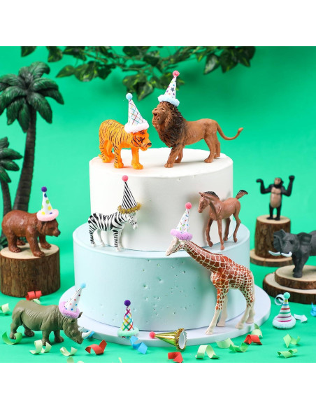 18 Piezas Decoraciones Fiesta Cumpleaños Animales Jungla