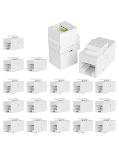 Acoplador RJ45 Cat6 UTP VANDESAIL 20-Pack Hembra a Hembra