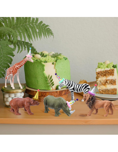 18 Piezas Decoraciones Fiesta Cumpleaños Animales Jungla