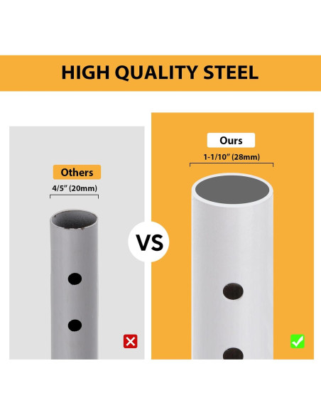 Barra de Seguridad Ajustable PBHEPJ para Puertas Corredizas 2 Paquete