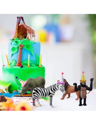 18 Piezas Decoraciones Fiesta Cumpleaños Animales Jungla
