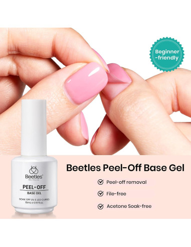 Base Coat Peel Off Beetles 15ml - Esmalte de Uñas en Gel