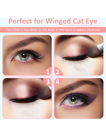 200 Almohadillas de Gel para Sombra de Ojos Wanmu - Sin Pelusa